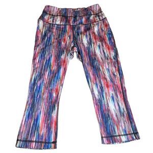 ZELOS Women's Multi Color Leggings Poly spandex, Contrast Surge Seams Large